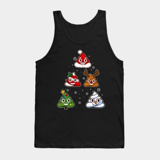 Cute Poop Christmas Tank Top